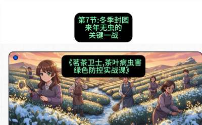 第07节：冬季封园&mdash;&mdash;来年无虫的关键一战，课程：《茗茶卫士&mdash;&mdash;茶叶病虫害绿色防控实战课》#识农AI
